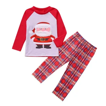 2020 Ny Familie Matchende Tøj Jul Pyjamas Sæt, Familie, Udseende, Tøj Voksen Børn Pyjamas Baby Sparkedragt Xmas Bomuld Nattøj