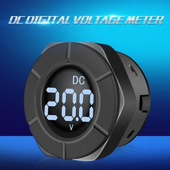 Peacefair Nye Ankomst DC Digital Voltmeter Runde LCD-Display 0-300V Bil Spænding Overvåge Volt Panel Meter PZEM-019V