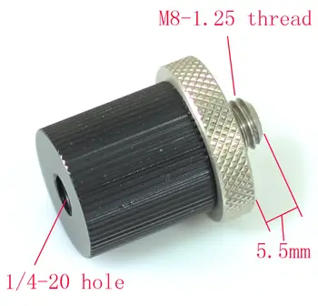 Metal Adapter enhed M8-1,25 for mandlige til 1/4