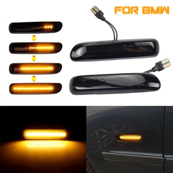LED Dynamic sidemarkeringslygter blinklys Blinklys Strømmende Vand Blinklys blinklys For BMW 3er E46 Limo Coupe Kompakte Cabriolet