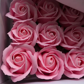 50stk Med Base Sæbe Blomst Rose Badekar Krop Blomst Blomster Sæbe Duftende Rose Bryllup Valentine ' S Day Gave Holde Blomster
