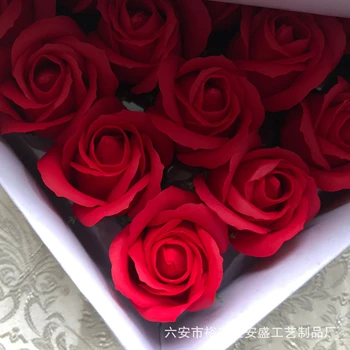 50stk Med Base Sæbe Blomst Rose Badekar Krop Blomst Blomster Sæbe Duftende Rose Bryllup Valentine ' S Day Gave Holde Blomster