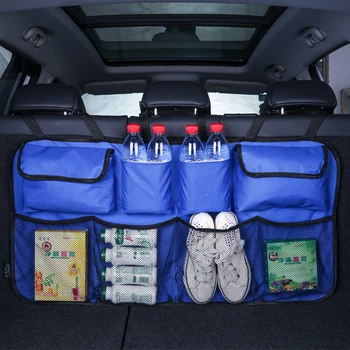 Bilens bagagerum bag Nyt design autostol opbevaring betrækket Multifunktionelle storage box car seat back bag bilens bagagerum net gratis fragt
