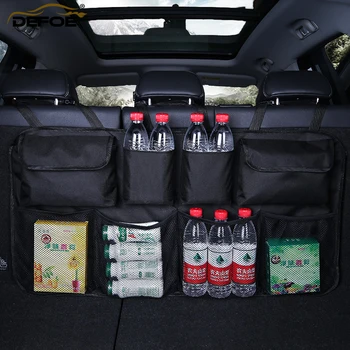 Bilens bagagerum bag Nyt design autostol opbevaring betrækket Multifunktionelle storage box car seat back bag bilens bagagerum net gratis fragt