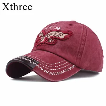 Xthree Nye Sommer Wwomen Baseball Ccap for Mænd Snapback Hat Broderi Bbone Cap Gorras Casual Casquette Mænd Bbaseball Hat
