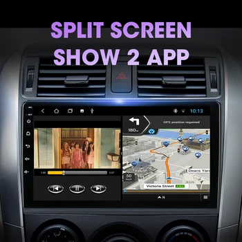Jansite Android 10.0 Bil Radio Multimidia Video-Afspiller Til Toyota Corolla E140/150 2006-2013 2 din 4G GPS Navigaion Delt Skærm