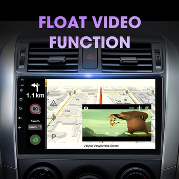 Jansite Android 10.0 Bil Radio Multimidia Video-Afspiller Til Toyota Corolla E140/150 2006-2013 2 din 4G GPS Navigaion Delt Skærm