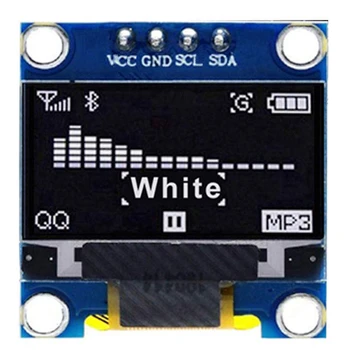 5PCS OLED-Display Modul IIC 128 X 64 Pixel OLED-Hvid I2C 0.96 Tommer OLED-Skærm IIC Serienummer for Arduino UNO Raspberry Pi