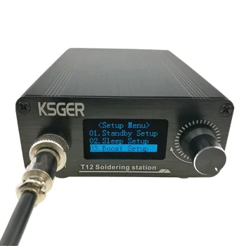 KSGER V2.01 T12 Temperatur Controller Lodning Station Svejsning Af Elektrisk Lodning Jern 9501 Legering Håndtag K B2 BC2 D24