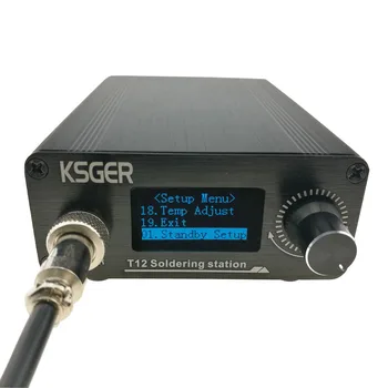 KSGER V2.01 T12 Temperatur Controller Lodning Station Svejsning Af Elektrisk Lodning Jern 9501 Legering Håndtag K B2 BC2 D24