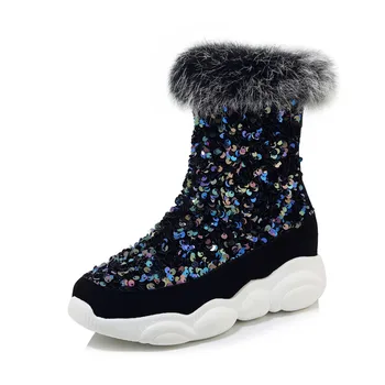 MORAZORA 2020 Stor størrelse 33-46 vinteren holde varm sne støvler 3 farver firkantet tå kvinder sko komfortabel flad hæl ankelstøvler