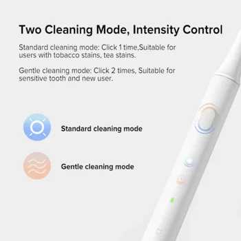 Nye Xiaomi Mi Mijia Sonic Elektroniske Tandbørste T100 IPX7 Vandtæt 46 g Bærbare Med Ud 16500/min Omdrejninger USB-Genopladelige