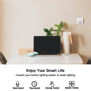 WiFi DE EU-Smart Push Button Switch 2-Vejs Multi-control 1/2/3 Bande, Aftagelig, Smart Liv Tuya App Arbejde med Alexa, Google Startside