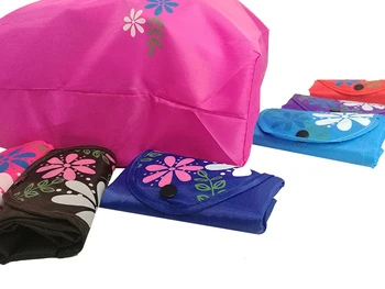 40PCS / MASSE Kvinder Tote Taske Foldning Shopping Taske Eco Praktisk Genanvendelige opbevaringspose