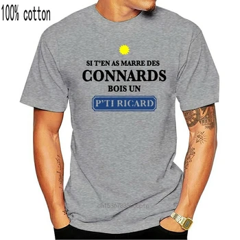 Siten Som Marre Des Connards Bois Fn ' s Pti Ricard T-Shirt Sommer Top Nyeste Billige Salg Personlig Hip Hop-Shirt Euro Størrelse S-3xl 0