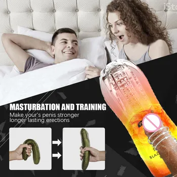 3d-Realistisk Vagina, Fisse Oral Anal Masturbation Maskine Vibration Modes Silikone Masturbator Cup Voksen Sex Legetøj Til Mand