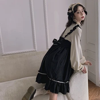 Japansk Blonder Lanterne Sleevefairy kjole tea party lolita kjole sød lolita dukke gotiske renæssance kjole kjole victoriansk kjole