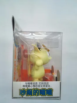 Store Electrilk Pokemon Figur Samling Talende Dukke Toy Klingende Meowth Model Børn Gave 10CM