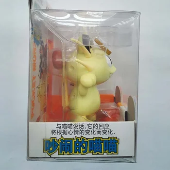 Store Electrilk Pokemon Figur Samling Talende Dukke Toy Klingende Meowth Model Børn Gave 10CM