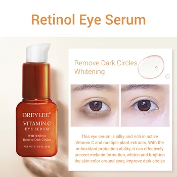 Retinol Eye Serum Eye Care Hyaluronsyre og Vitamin C Eye Cream Hud Pleje Eye Poser Fugtgivende Mørke Rande Opstrammende 20ml