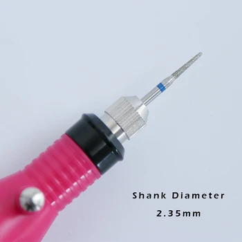 30stk/sæt Diamant Søm Bor Manicure Maskine Tilbehør Roterende Elektriske neglefile Slibning Cutter Nail Art Værktøj SAA02