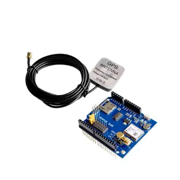 NEO-6M GPS Logger Skjold udvidelseskort Modul Skjold SPI UART w/ SD-Kort Slot til Arduino UNO R3 EN