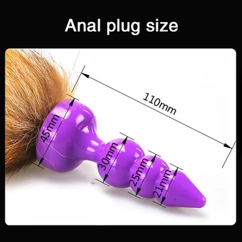 Fox Tail Anal Plug Butt Plug sexlegetøj til Kvinde Og Mænd Erotisk Legetøj Anal Nydelse Perle Butt Plug Sex Stimulator Produkt Sex Shop
