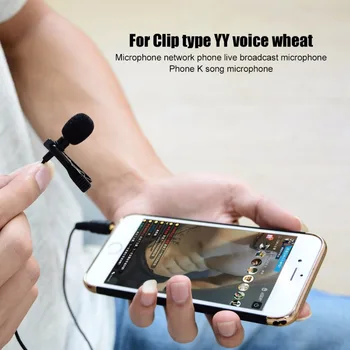 HANGRUI Mini Revers Klip På Mic Kondensator Mikrofon Optager Bruge Type-C/3.55 mm-Stik Til iPhone, Samsung Xiaomi Mobiltelefon