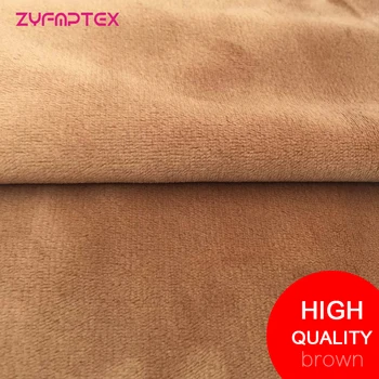 ZYFMPTEX Nye Ankommer Høj Kvalitet, Super Blødt Stof Til Dukker Brun Farve Plys Stof, Patchwork Meter 150x50cm 1,5 mm Bunke Længde