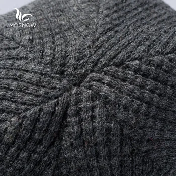 Nye 2019 Uld Vinter Hat Gitter-Mønster Mænd Kvinder Af Høj Kvalitet Casual Strikket Varm Mode Hat Kvindelige Skullies Huer Kasket