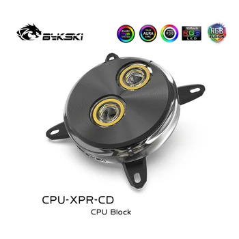 Bykski CPU Vand Blok Metal CD-Design Cirkel For INTEL I7 LGA 1366/115X/2011/2066 CPU Køler RGB-5V Heatsink Kobber CPU-XPR-CD