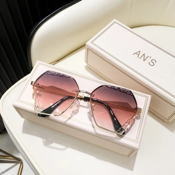 MS 2021 Vintage solbriller til Kvinder Cat Eye Solbriller Kvindelige Briller Classic Fashion Kvindelige Legering Ben Oculos