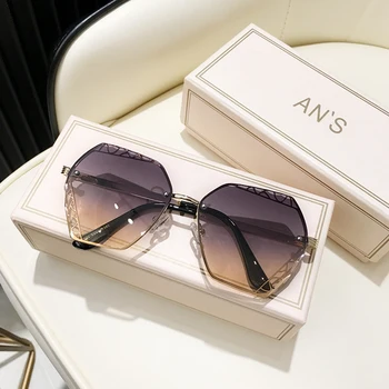 MS 2021 Vintage solbriller til Kvinder Cat Eye Solbriller Kvindelige Briller Classic Fashion Kvindelige Legering Ben Oculos