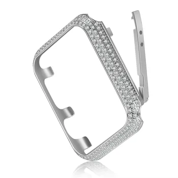 Kvinder Luksus Diamant Cover For Apple Ur SE Serie 6 5 4 38mm 40mm 42mm 44mm Tilfælde diamant cover med boremaskine Protector Shell