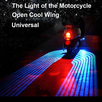 Motorcykel bil Universal englevinger LED Velkommen Lys Motor Døren Høflighed Projektor Lys Pyt 12V Hvid /Rød/Blå/ RGB