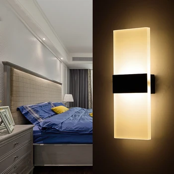 Led Væglampe Moderne Akryl Væglampe Aluminium Stue, Soveværelse, Badeværelse Spejl Lys Sengen Industrielle Apliques De Pared
