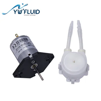 YWfluid YW01-DC 12V/24V Max Flow 150 ml/Min Mini Peristaltisk Pumpe med Børste Motor, der Anvendes Til Kaffemaskine