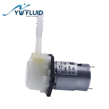 YWfluid YW01-DC 12V/24V Max Flow 150 ml/Min Mini Peristaltisk Pumpe med Børste Motor, der Anvendes Til Kaffemaskine