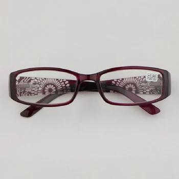 Kvindelig Læser Briller Spejl Skåret Firkantede Rammer high definition-Optik Briller +1.25 1.75 2.0 R191