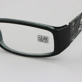 Kvindelig Læser Briller Spejl Skåret Firkantede Rammer high definition-Optik Briller +1.25 1.75 2.0 R191