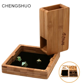 Chengshuo Magnet adsorption type kombination dice tower, naturlige terning at gøre, herunder dice tower, terninger skuffe, og dice box