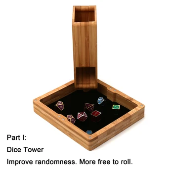 Chengshuo Magnet adsorption type kombination dice tower, naturlige terning at gøre, herunder dice tower, terninger skuffe, og dice box