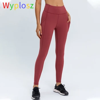 Wyplosz Sidelommer Leggings Kvinder Yoga Leggings Med Høj Talje, Hofte Stramme Yoga Bukser, Sport Trænings-Og Leggings Problemfri Fitness Tøj