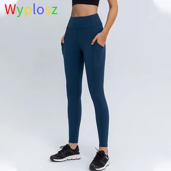 Wyplosz Sidelommer Leggings Kvinder Yoga Leggings Med Høj Talje, Hofte Stramme Yoga Bukser, Sport Trænings-Og Leggings Problemfri Fitness Tøj
