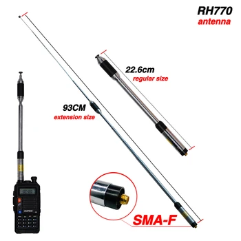 RH770 SMA-Kvindelige High Gain Antenne Professionel Dual-Band-To-Vejs Radio For BAOFENG UV-9R Plus UV-5R UV-82 BF-888S Walkie Talkie