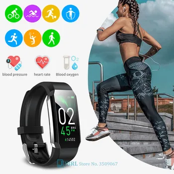 Temperatur Smart Band Mænd Kvinder Smart Armbånd Sport Bluetooth Smartband Vandtæt Armbåndsur Til Android, IOS Håndled Ure