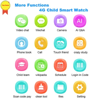 Børn 4G Smart Ur Børn GPS Tracker Barn Ur Telefon Digitale SOS Alarm Kamera wifi telefonopkald baby Ur til ios xiaomi
