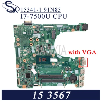 KEFU 15341-1 Laptop bundkort til Dell Inspiron 15-3567 oprindelige bundkort I7-7500U med VGA interface