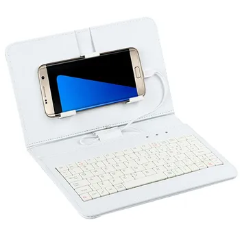 Hot-sale Tablet Cover Tastatur Generelt Kabelbaseret Tastatur Flip Holster er Tilfældet For Andriod Mobil Telefon 4.2