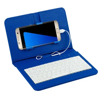 Hot-sale Tablet Cover Tastatur Generelt Kabelbaseret Tastatur Flip Holster er Tilfældet For Andriod Mobil Telefon 4.2